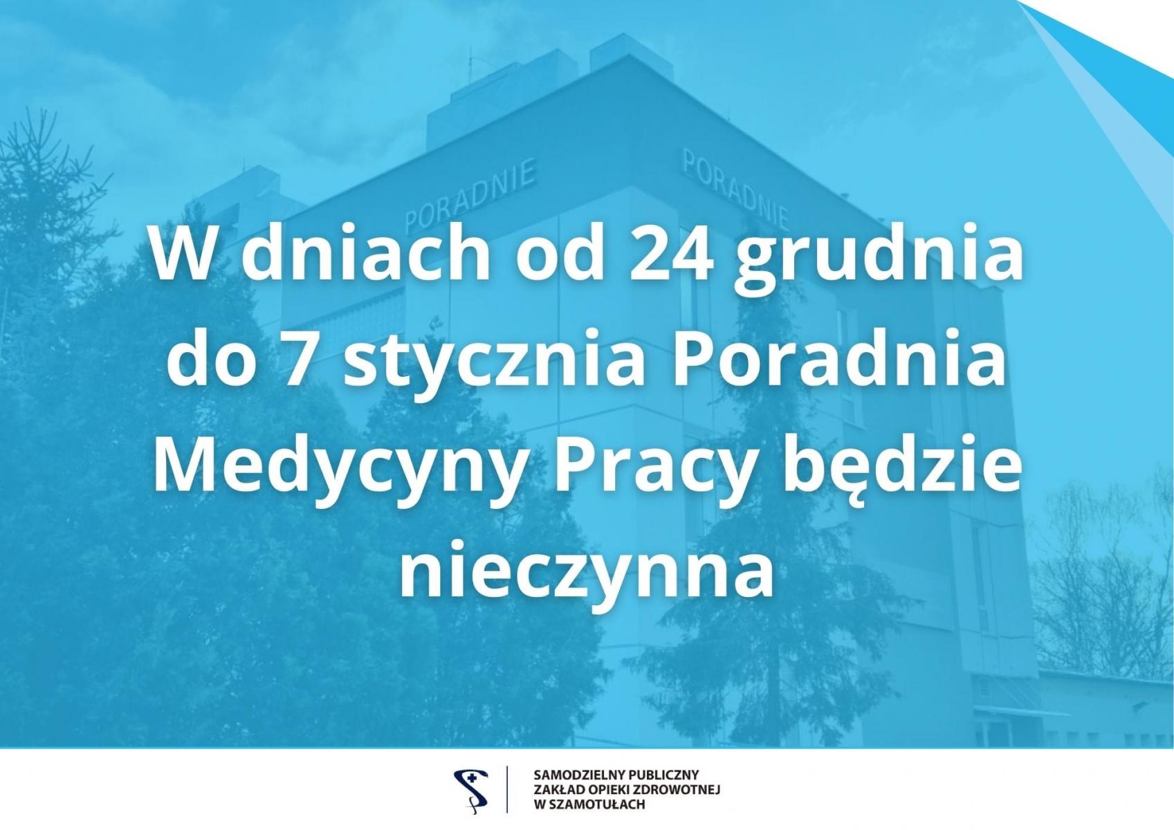 Zdjęcie: Poradnia Medycyny Pracy