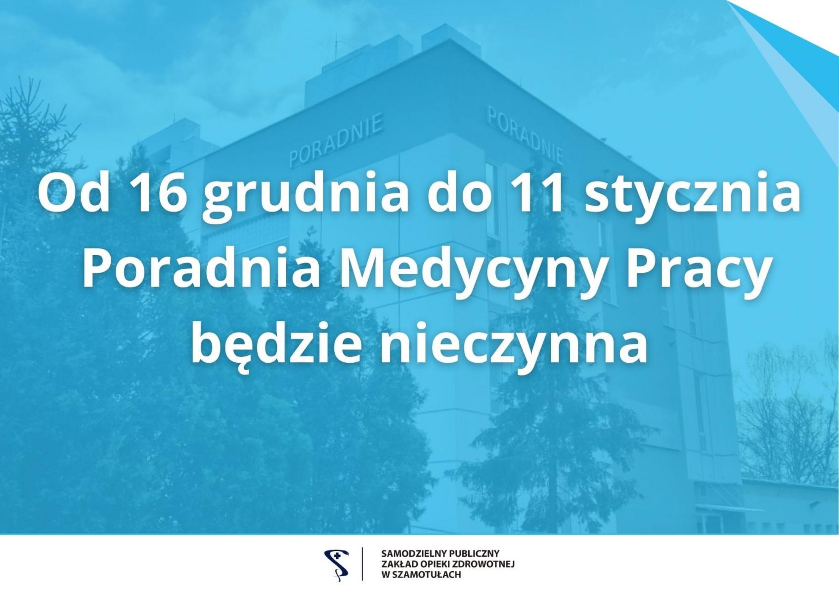 Zdjęcie: Poradnia Medycyny Pracy