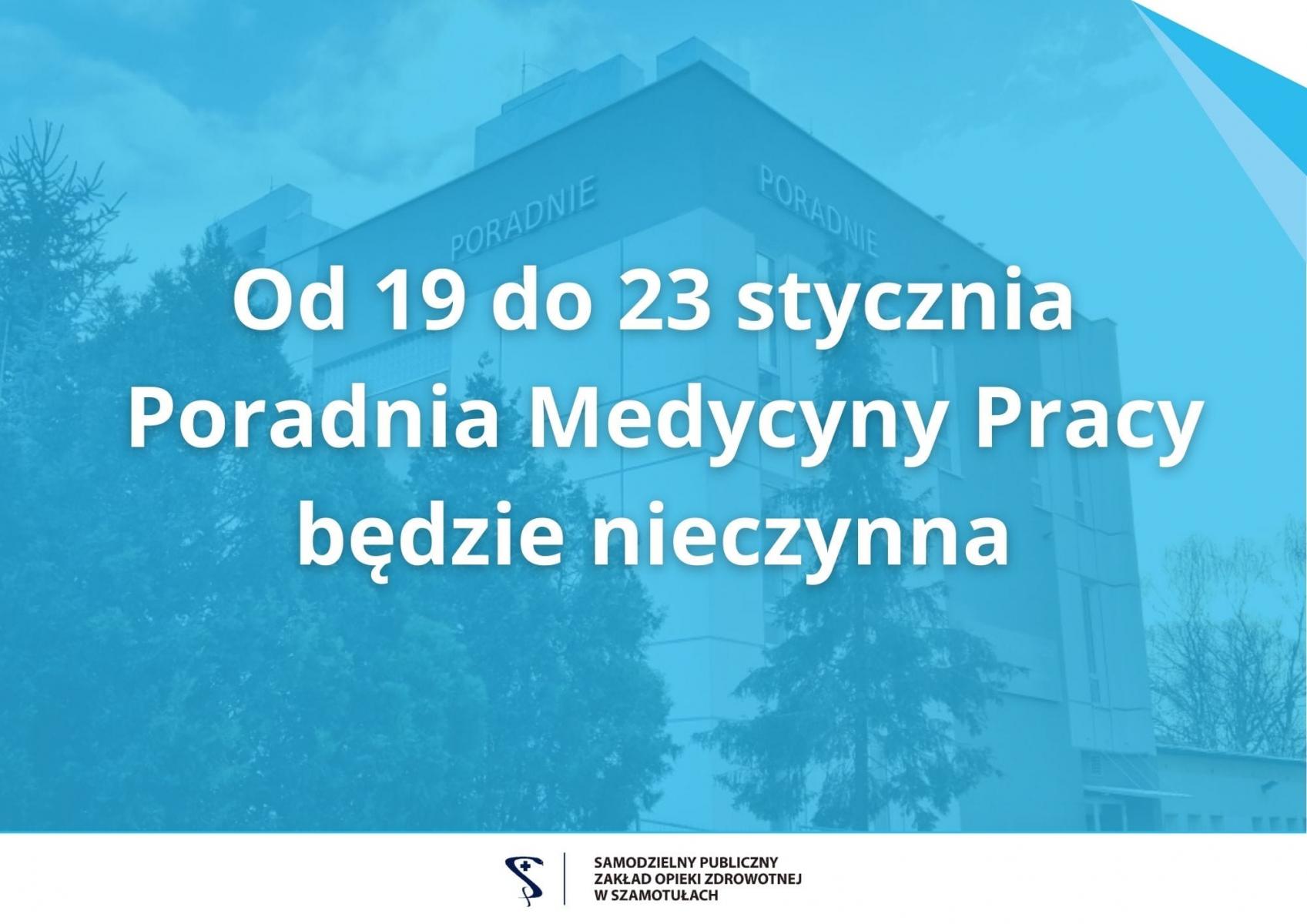 Zdjęcie: Poradnia Medycyny Pracy