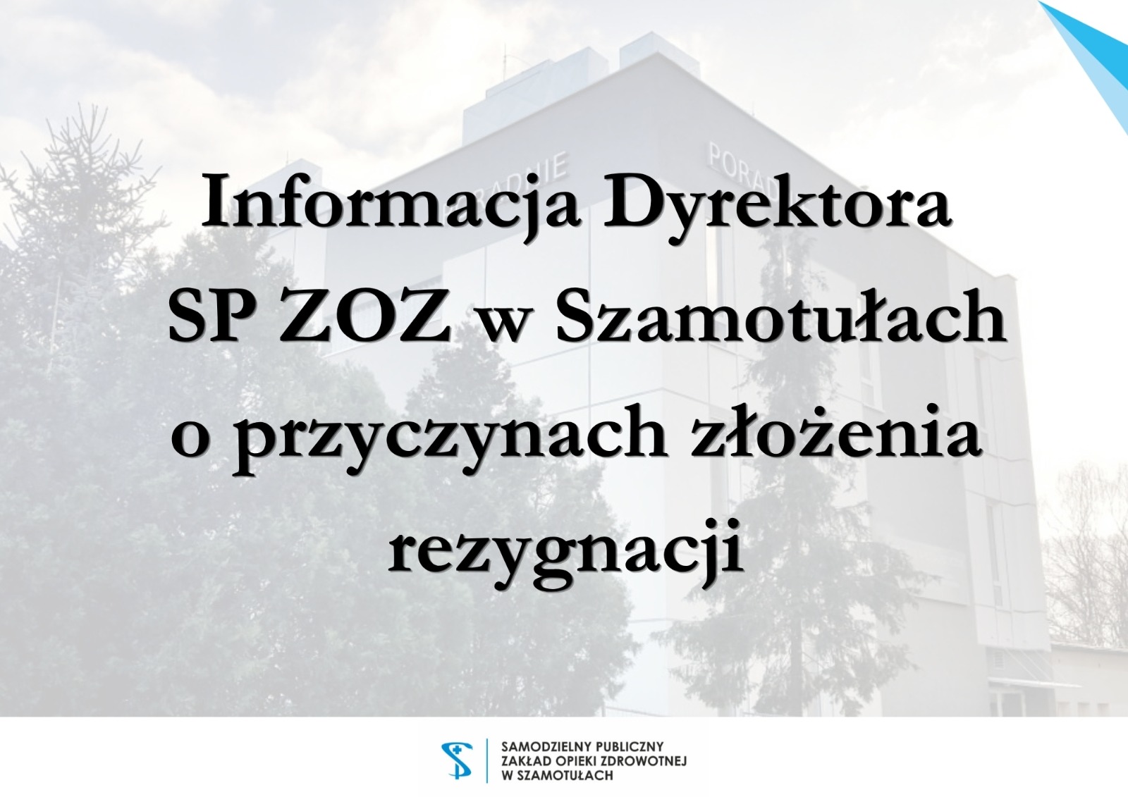 Zdjęcie: Informacja Dyrektora